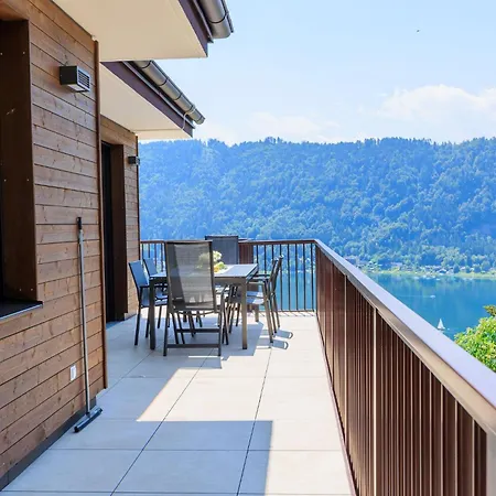 Adlerblick Penthouse Mit Panoramaseeblick Ossiacher 公寓 *